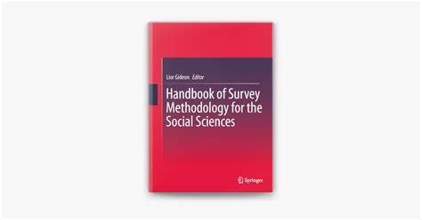Handbook of Survey Methodology for the Social Sciences - wintechmobiles.com