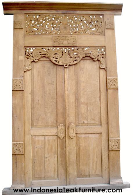 HANDCARVED DOORS FROM JAVA INDONESIA - balustradellc