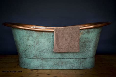 Handcrafted Copper Bathtub - Freestanding Rustic Tub … - balustradellc