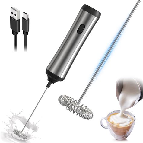 Handheld Milk Frother - Stainless Steel Coffee Frother - Manual Milk ... - balustradellc