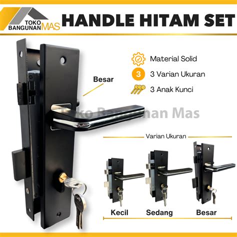 Handle Pintu Hitam Set Gagang Pintu Rumah … - balustradellc