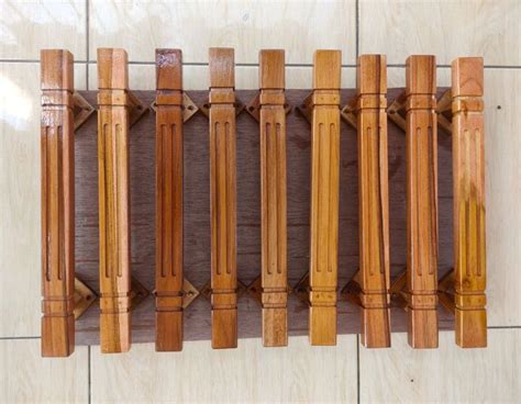 Handle Pintu Rumah 2 Pintu Kayu Full Set - balustradellc