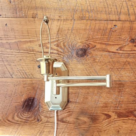 Handmade Brass Swing Arm Wall Lamp, Contemporary Reading Sconce - balustradellc