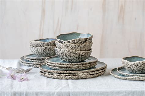 Handmade ceramic Dinner Sets - Mother Earth Pottery - muktibox.com