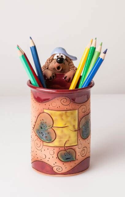 Handmade Ceramic Pen Holder - Etsy - muktibox.com