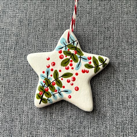 Handmade Clay Christmas Ornament - Etsy - muktibox.com
