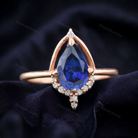 Handmade Jewelry Rings Sapphire - Etsy - balustradellc