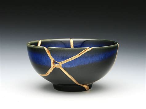 Handmade Multicolored Kintsugi Ceramic Bowl - Etsy UK - balustradellc