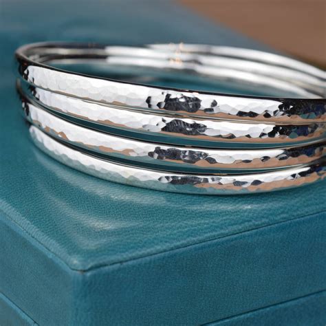 Handmade Sterling Silver Bangles - Etsy - muktibox.com