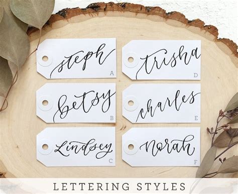 Handwritten Calligraphy Name Tags - Etsy - muktibox.com