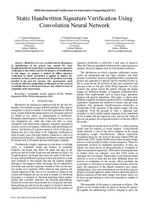 Handwritten Signature Verification Using Convolution Neural Network ... - coolestguyplanet.net