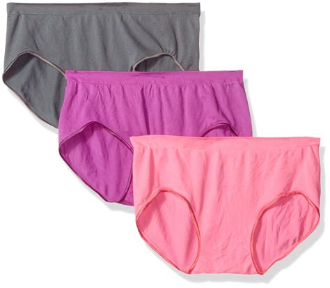 HANES COZY HIPSTER BIKINI PANTIES 3 PACK BLUE/PINK/ORAN …