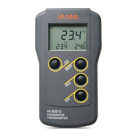 HANNA INSTRUMENTS HI 93510N INSTRUCTION …