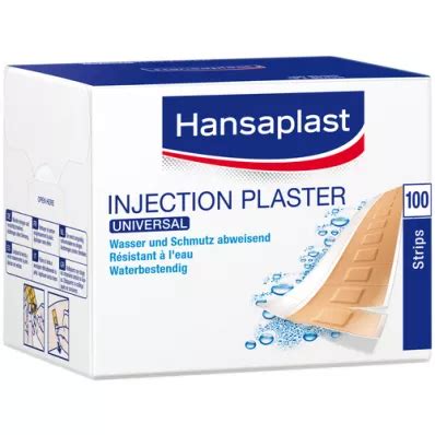 HANSAPLAST Universal Injekt.Pfl.strips Waterres., 100 pcs