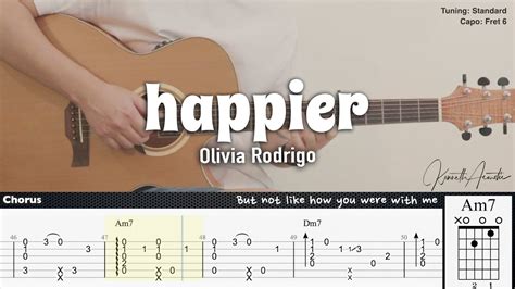 HAPPIER Chords - Olivia Rodrigo E-Chords