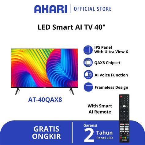 Harga AKARI Smart TV QLED AT-40QAX8 40 pcs - balustradellc