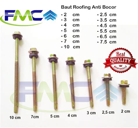 Harga Baut Roofing Atap Bajaringan - Baja Marga - balustradellc