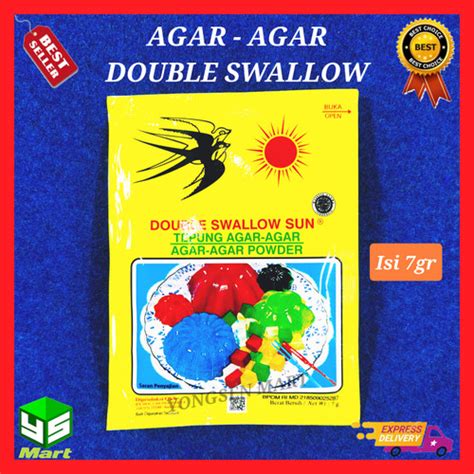 Harga DOUBLE SWALLOW & CAP BOLA DUNIA Agar Agar Powder Tanpa Warna … - balustradellc