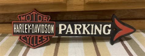 HARLEYDAVIDSON MOTORCYCLES PARKING ARROW CAST IRON …