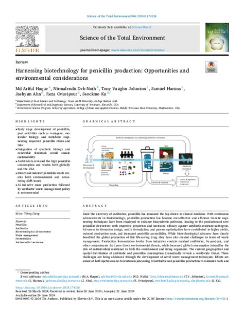 Harnessing biotechnology for penicillin production: Opportunities and ... - wintechmobiles.com