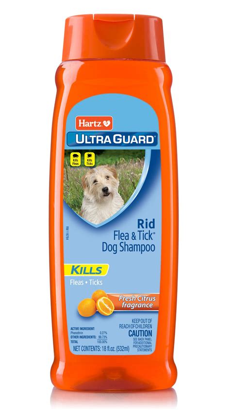 HARTZ UltraGuard Rid Flea & Tick Citrus Scent Dog Shampoo, 18 …