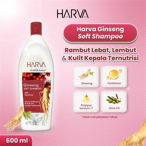 HARVA Shampoo Ginseng 600ML: Rambut Sehat & Kuat - raincitystudios.com