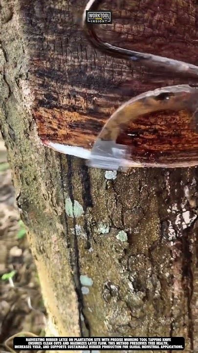 Harvesting rubber latex on plantation site with precise working tool ... - balustradellc