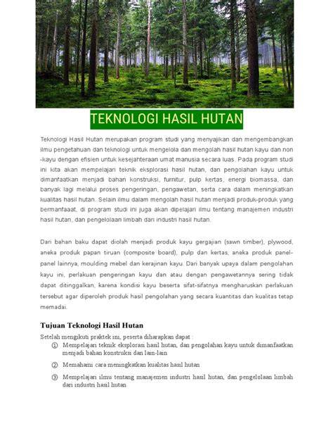 HASIL HUTAN DASAR-DASAR TEKNOLOGI HASIL HUTAN - raincitystudios.com