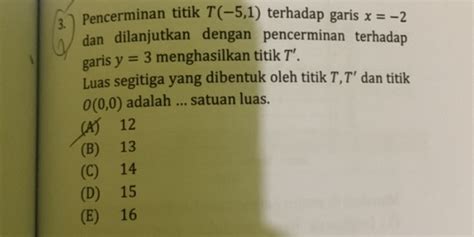 Hasil pencerminan titik ( 3 , 2 ) terhadap garis x... - Roboguru - wintechmobiles.com