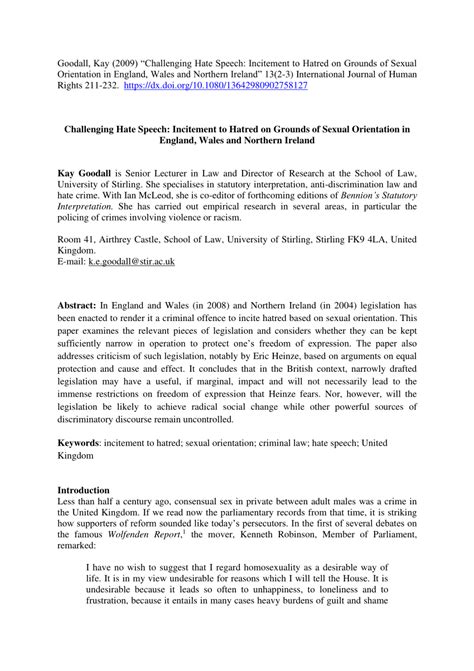 Hate speech and incitement to hatred or violence - balustradellc