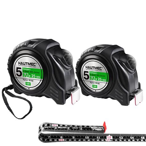 HAUTMEC Tape Measure 16ft/5m Dual Scale Metric … - balustradellc
