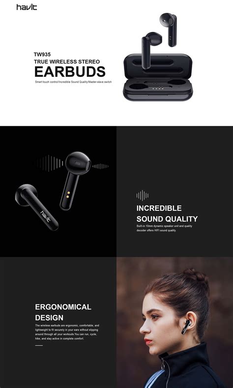 Havit HV-TW935 True Wireless Earbuds - Vibe Gaming - balustradellc