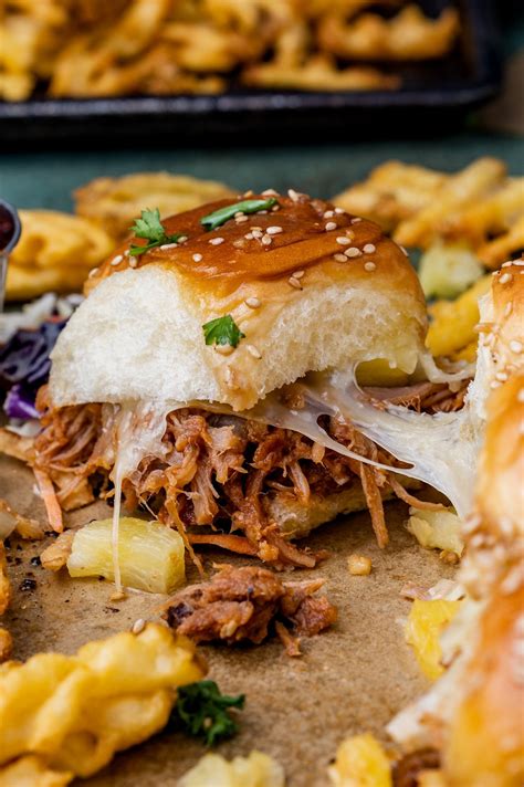Hawaiian Pulled Pork Sliders Recipe | Tastes of Lizzy T - balustradellc