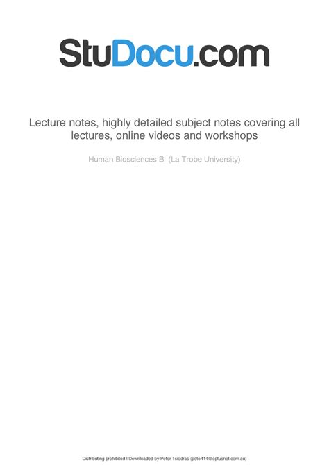 HBB-Notes - HBB notes - Lecture notes, highly detailed ... - Studocu