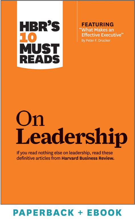 Full Download Hbrs 10 Must Reads On Leadership By Harvard Business Review