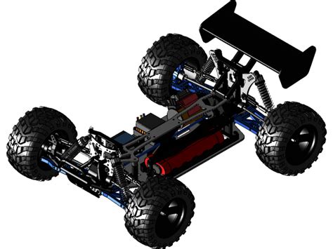 HBX Stealth X09 1/10th RC 3D CAD Model Library