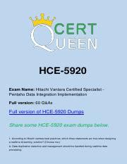 HCE-5920 PDF Demo