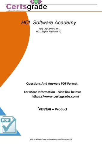 HCL-BF-PRO-10 Online Test