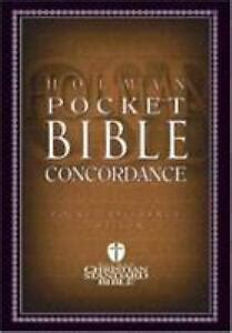 Read Hcsb Pocket Bible Concordance By Anonymous
