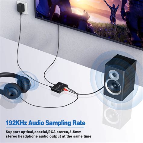 HDMI ARC Audio Extractor, Tendak 192KHz ARC Audio Extractor DAC ... - balustradellc