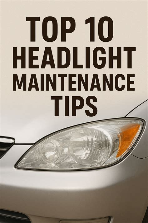 Headlight Maintenance Tips 2026 - balustradellc