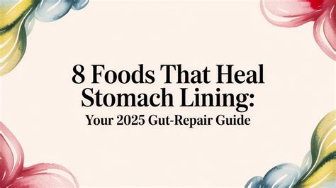 Healing Foods for Stomach Lining: A Comprehensive … - balustradellc