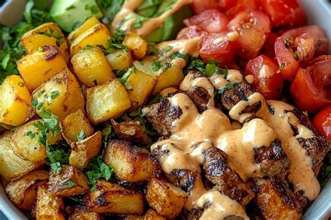 Healthy Burger Bowl Cut your potatoes into wedges ... - balustradellc
