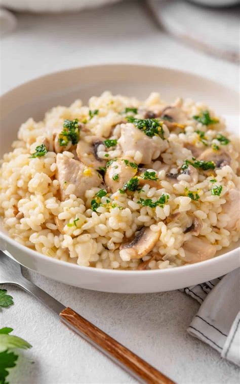 Healthy Mushroom Risotto - Lively Table - balustradellc