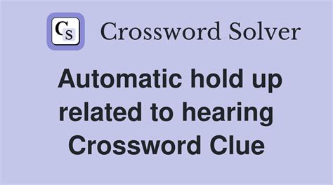 HEARING-RELATED crossword clue - All synonyms & answers