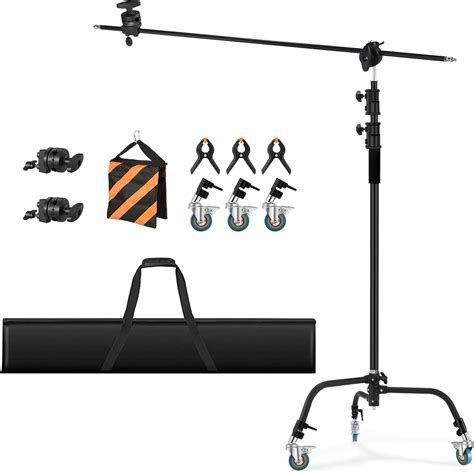 Heavy Duty C Stand 11.3ft/345cm All-Metal Adjustable Century Stand ... - balustradellc