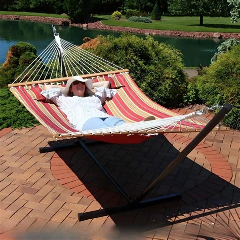 Heavy Duty Canvas Outdoor Hammock for Adults - balustradellc