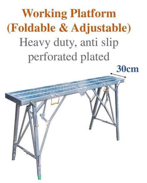 Heavy Duty Foldable Working Platform with Extendable … - balustradellc