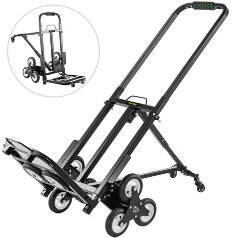 Heavy Duty Folding Cart with Stair-Climbing Wheels, Adjustable … - balustradellc