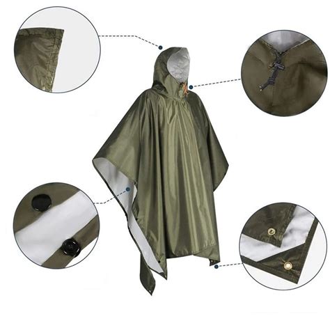 Heavy Duty Rain Poncho for Backpacking, Waterproof … - balustradellc